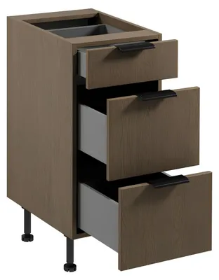 Image de Armoire de cuisine Armoire à tiroirs 3 tiroirs Cuisine intégrée Cuisine équipée