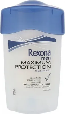 Obrázok produktu pre Rexona Men Maximum Protection Clean Scent, antiperspirant s krémovým zložením, ktorý sa ľahko nanáša, 45 ml (VÝROBOK Z NEMECKA)