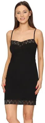 Image de Merry Style Jupon pour femme Jupon à bretelles réglables MS10-400(Noir, S)