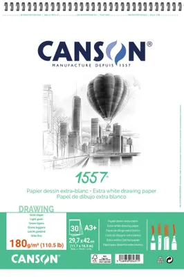 Produktbild von CANSON 1557 Skizzenblock 180 g/m² A3 30 Blatt feinkörnig