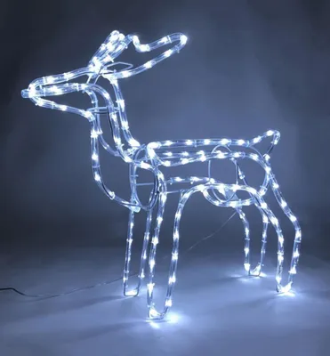 Productafbeelding van Decoratie MagicHome Kerst, rendier, 144x LED koudwit, 230V, voor buiten, 59x27,50x64 cm