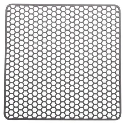 Produktbild von Silikon Spülbeckenmatte Küche - Quadratische Spülmatte - BPA-frei - Hitzebeständig - Zuschneidbar - Spülmaschinenfest - Dunkelgrau