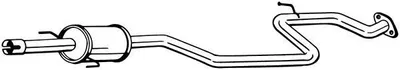 Produktbild von BOSAL 284-801 Mittelschalldämpfer Schalldämpfer für TOYOTA Yaris Schrägheck (P13) Yaris III Kastenwagen (XP13)