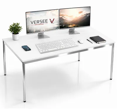Produktbild von Schreibtisch / Konferenztisch VERSEE VST1 150x75 cm Weiß – höhenverstellbar, stabil