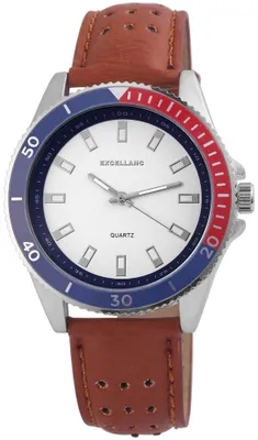 Produktbild von Excellanc Herrenuhr mit Kunstlederionsarmband