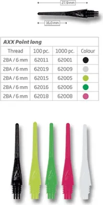 Produktbild von BULL'S AXX Soft Tips Long 6mm(2BA)