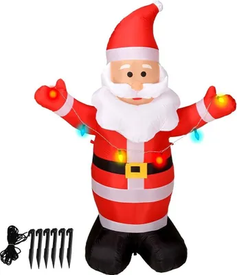 Produktbild von Ambiance LED Aufblasbarer Weihnachtsmann 190 cm