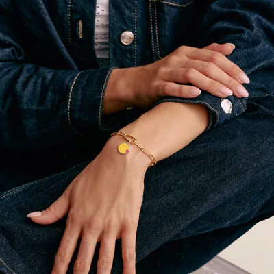 Zdjęcie produktu dla Thomas Sabo SMILEYWORLD® Kiss Charm-Anhänger Connect Silber
