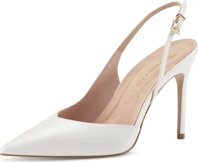 Produktbild von Tamaris Damen Pumps Heart & Sole Slingback Stiletto spitze Form 1-29670-20, Größe:40 EU, Farbe:Weiß