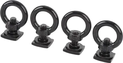 Image de Ausla 4pcs T Mount Liaison T -Spurschrauben Kit pour ��rack de toit avec des ��les en acier inoxydable -M8 pour les filets de fret kayak kayak à cames (Black)