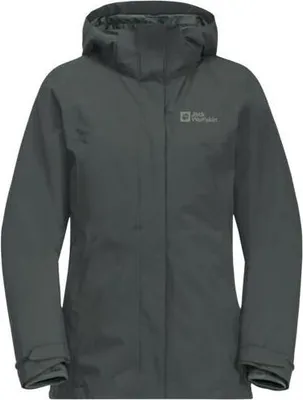 Produktbild von Jack Wolfskin Damen Luntal 3in1 Jacke slate green M