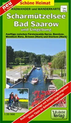 Produktbild von Radwander- und Wanderkarte Scharmützelsee, Bad Saarow und Umgebung 1 : 35 000