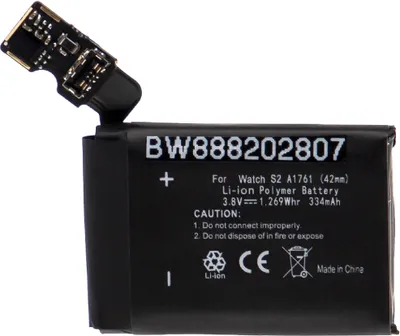 Produktbild von vhbw Akku Ersatz für Apple A1761 für Smartwatch Uhr Fitnessarmband (334 mAh, 3,8 V, Li-Polymer)