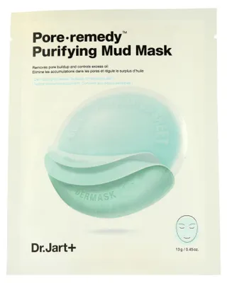 Produktbild von Dr.Jart+ Dermask Pore·remedy Purifying Mud Mask, Mitesser-Maske, Unisex, Jeder Hauttyp, Klärend, Reinigend, Anti-Mitesser, Glättend, Porenverkleinernd, Blätter, 13 g