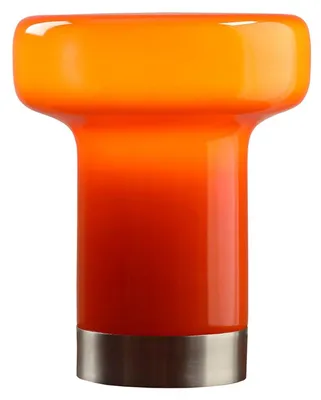 Produktbild von Tischlampe Metall Glas Ø 16 cm 19.5 cm Orange E14 rund Modern