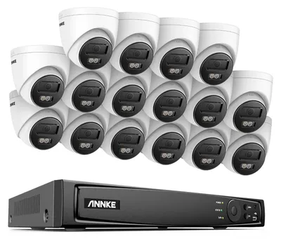 Image de Caméra de surveillance - Caméra IP - Caméra de vidéosurveillance - Caméra de sécurité - Kit de sécurité NVR - 16 canaux, Ultra HD 4K
