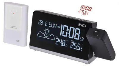 Domácí bezdrátová meteostanice E8466, projekční