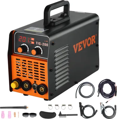 Produktbild von VEVOR WIG-200C WIG/MMA ARC Kombi-Schweißgerät Inverter 20-200A 40W 230V Welder, 1–3,2 mm WIG-Elektroden, 1–4 mm MMA-Elektroden, IP21 Wasserdicht, Automatische Abschaltfunktion