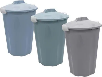 Produktbild von Famanu Kunststoffton 40 Liter mit Deckel - Gartenabfallbehälter und Regentonne