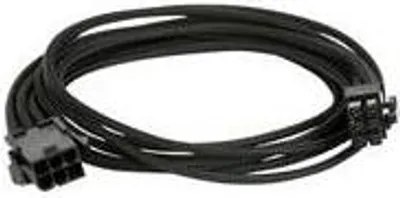 Produktbild von Phanteks PH-CB6V_BK, 0,5 m, PCI-E (6-pin), PCI-E (6-pin), Weiblich, Weiblich, Gerade