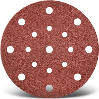 Produktbild von MENZER Red Klett-Schleifscheiben, 150 mm, 17-Loch, f. Exzenterschleifer, Normalkorund (50 Stk.) K150