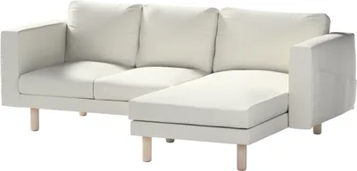 Produktbild von Dekoria Bezug für Norsborg 3-Sitzer Sofa mit Recamiere, hellgrau, Norsborg Bezug für 3-Sitzer Sofa mit Recamiere