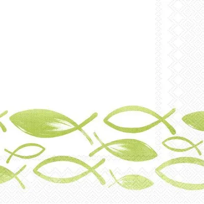 Produktbild von JOYFUL FISH light green Cocktail-Servietten C 9995