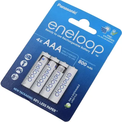Produktbild von Panasonic eneloop BK-4MCCE/4BE 800mAh NiMH 4er Pack