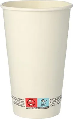 Produktbild von Papstar Pappbecher "pure" 0,4 l weiß, 20 x 50 Stück