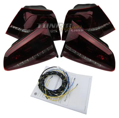 Original VW Schwarz R Facelift LED Rückleuchten LAUFBLINKER für VW Golf VII 7 – Produktansicht