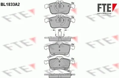 Produktbild von FTE Bremsbeläge Satz Vorne Bremsklötze für OPEL Corsa D Schrägheck (S07) 9010412
