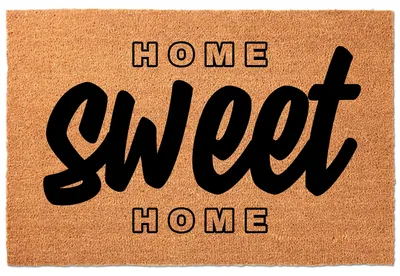 Produktbild von TabPrint Fußmatte Home Sweet Home Kokosfaser Eingangsbereich