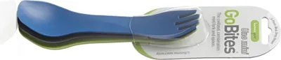 Produktbild von humangear Besteck GoBites UNO Mini 3er Pack blau, grau, grün