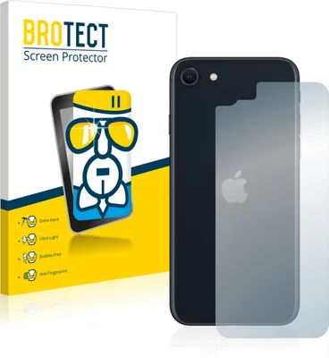 Produktbild von BROTECT Schutzglas für Apple iPhone SE 3 2022 (Rückseite) Schutzfolie Panzer Folie Glas Display Schutz klar
