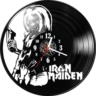 Zdjęcie produktu dla Zegar ścienny z płyty winylowej Iron Maiden 1209.14