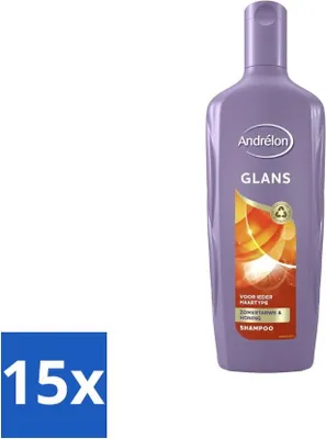 Image de Andrélon - Shine - Shampooing - 300 ml - pack économique - 15 pièces