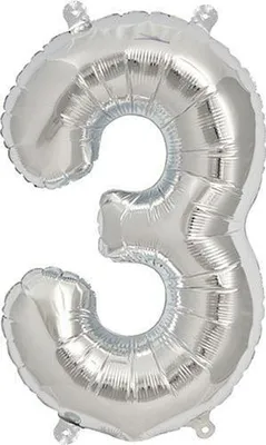 Obrázok produktu pre Folienballon 3 silber