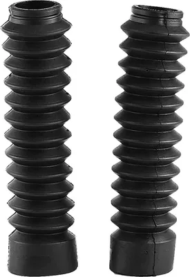 Produktbild von Motorrad-Vorbauchabdeckung 205x42mm mit Gummischutzlaermern - Schlagstoffschaumleder Schutzbehaelter Schwarz.