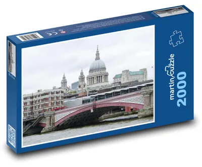 Zdjęcie produktu dla Puzzle 2000 Londyn - Most i Katedra - martinpuzzle