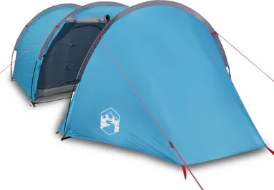 Immagine prodotto di Tenda da Campeggio a Tunnel per 4 Persone Blu Impermeabile