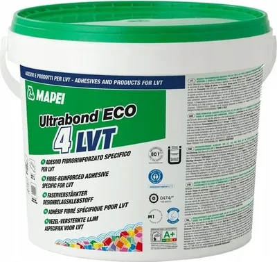 Produktbild von Bodenbelagklebstoff MAPEI Ultrabond Eco 4 LVT 4kg Designbelagsklebstoff