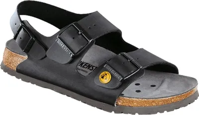 Produktbild von Birkenstock Milano ESD BF Sandale schwarz Weite: schmal Größe 43
