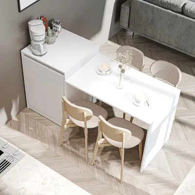 Produktbild von Roomart MILANO Kücheninsel 160 cm breit, Weiß