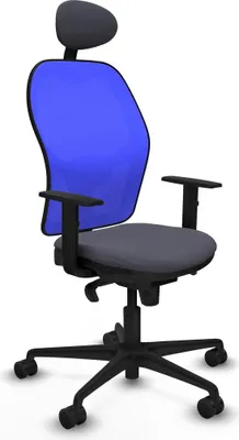 Image de Chaise de bureau avec appui-tête Jorquera Piqueras y Crespo 1D036N1 Gris foncé