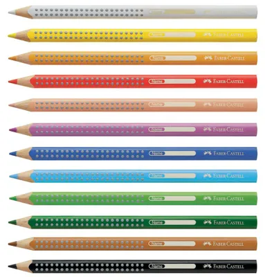 Productafbeelding van FABER-CASTELL 110901 Buntstiften Jumbo GRIP - wit