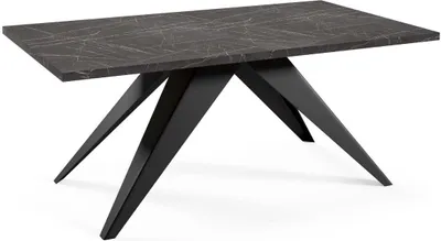 Immagine prodotto di FURNLUX Tavolo da pranzo Vento Black 80cm / Colore principale: Nero / Dimensioni: 80 x 76 x 240 cm