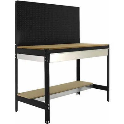 Produktbild von Simonrack Werkbank SIMONWORK anthrazit 1 Schublade 121,0 x 61,0 x 144,5 cm
