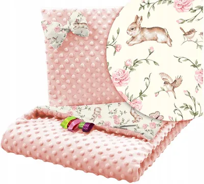 Produktbild von Babymam Minky Decke mit Kissen 75x100 cm Zosia