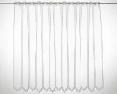 Produktbild von Gardinen Kranzusch Scheibengardine schlichter Jacquard 120x437,5 cm H/B weiß Bistrogardine Vorhang Küche 1er Pack