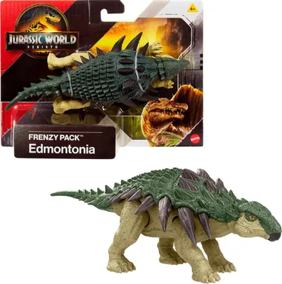 Produktbild von Jurassic World Rebirth Frenzy Pack Dinosaurier-Actionfigurspielzeuge, beweglich, physische und digitale Spielmöglichkeiten, 4 Jahr(e), Gemischte Farben, Kunststoff